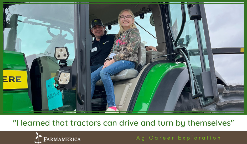"I learned that tractors can drive and turn by themselves"
