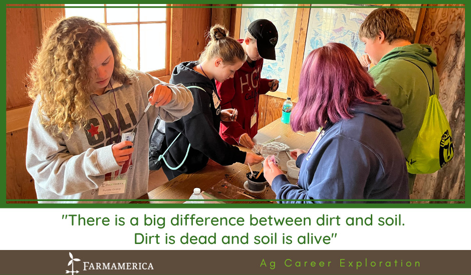 "There is a big difference between dirt and soil. Dirt is dead and soil is alive"